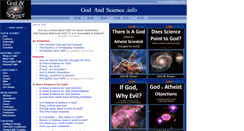 Desktop Screenshot of godandscience.info