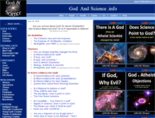 Tablet Screenshot of godandscience.info